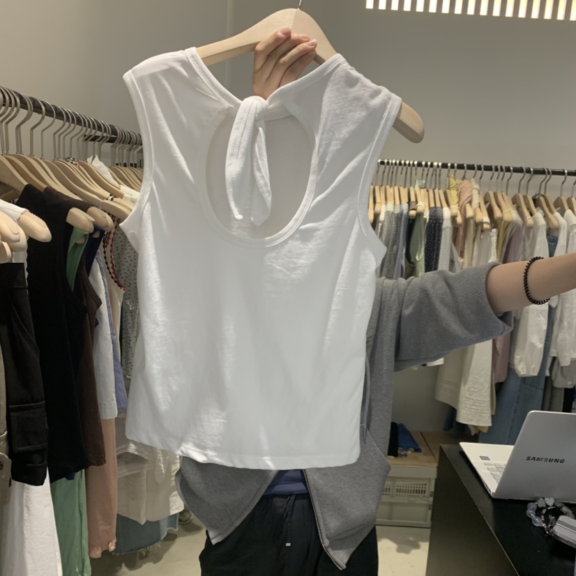 PLATE東大門實拍韓國女士新品休閑26夏季人氣時尚吊帶背心PLATE吊帶/背心
