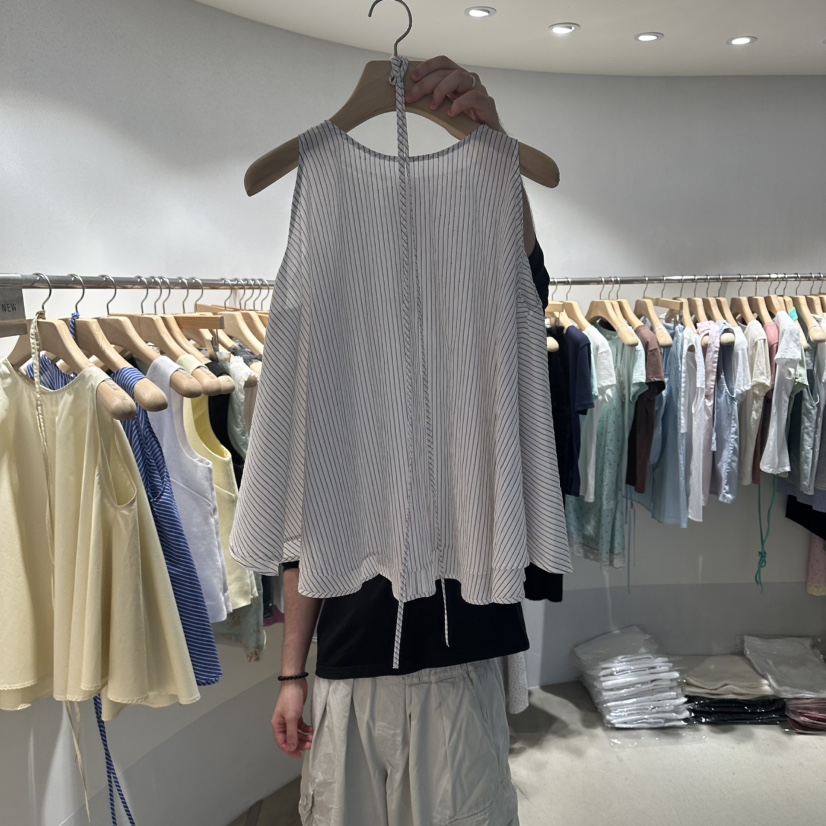 ROOM K-P韓國直郵女士新品時尚26夏季26春夏吊帶背心含腰繩roomk吊帶/背心圖色2