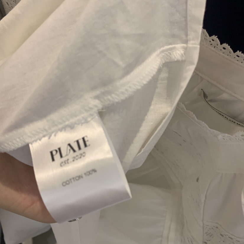 PLATE韓國直郵女裝新款時尚人氣職業26春夏休閑襯衫蕾絲衫PLATE襯衫/蕾絲衫