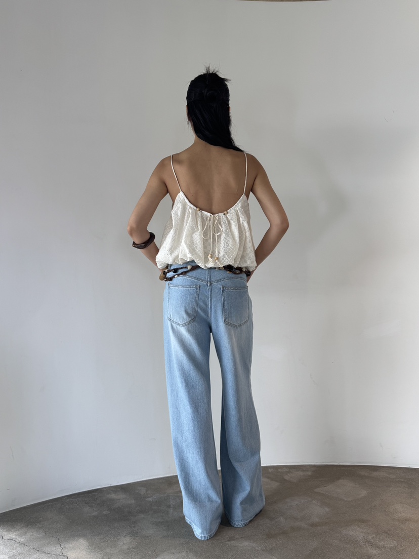 LIMLIMLIM韓國直郵實拍女裝新款職業26春夏熱賣吊帶背心刺繡LIM LIM LIM吊帶/背心