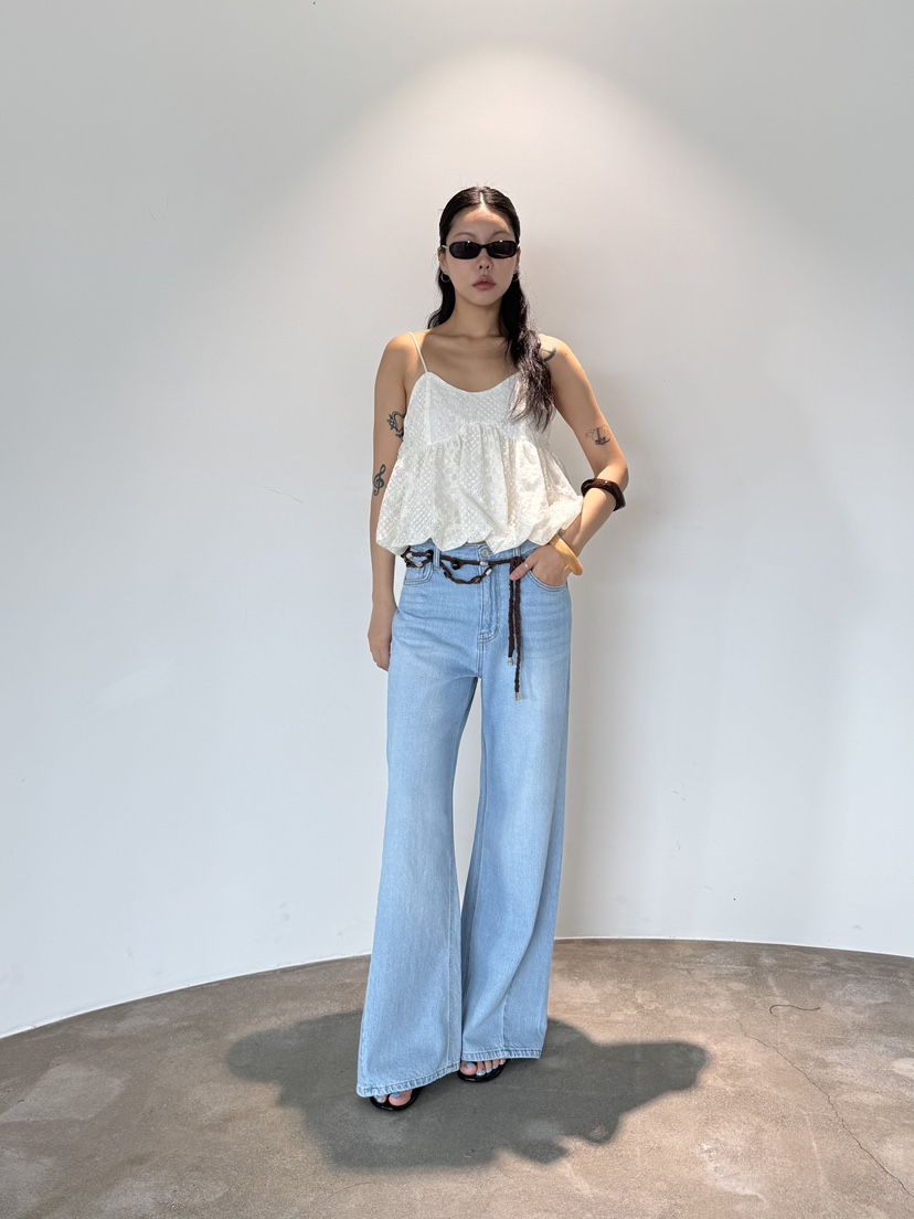 LIMLIMLIM韓國直郵實拍女裝新款職業26春夏熱賣吊帶背心刺繡LIM LIM LIM吊帶/背心