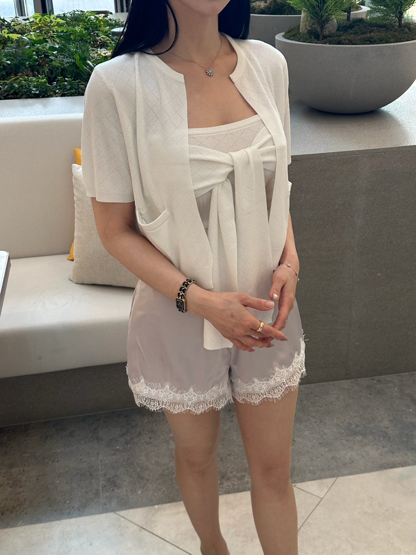MARKE-P韓國東大門代購女裝新款熱賣26春夏套裝套裝絲綢開衫MARKE-P套裝