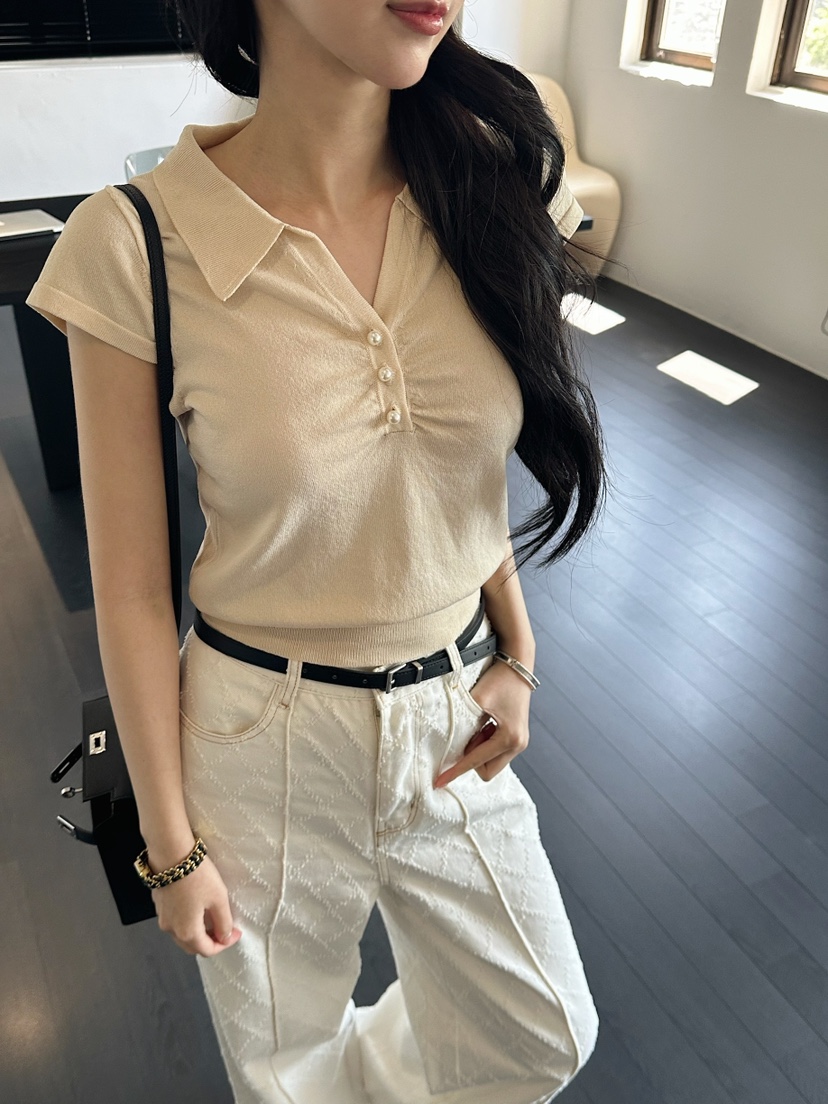MARKE-P韓國東大門直郵女士新品26春夏針織衫短袖針織衫MARKE-P針織衫