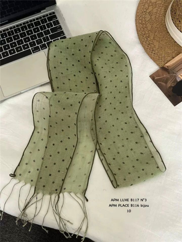 N3韓國直郵實拍女士新品推薦休閑時尚26春夏圍巾披肩亞麻N3圍巾/披肩圖色3
