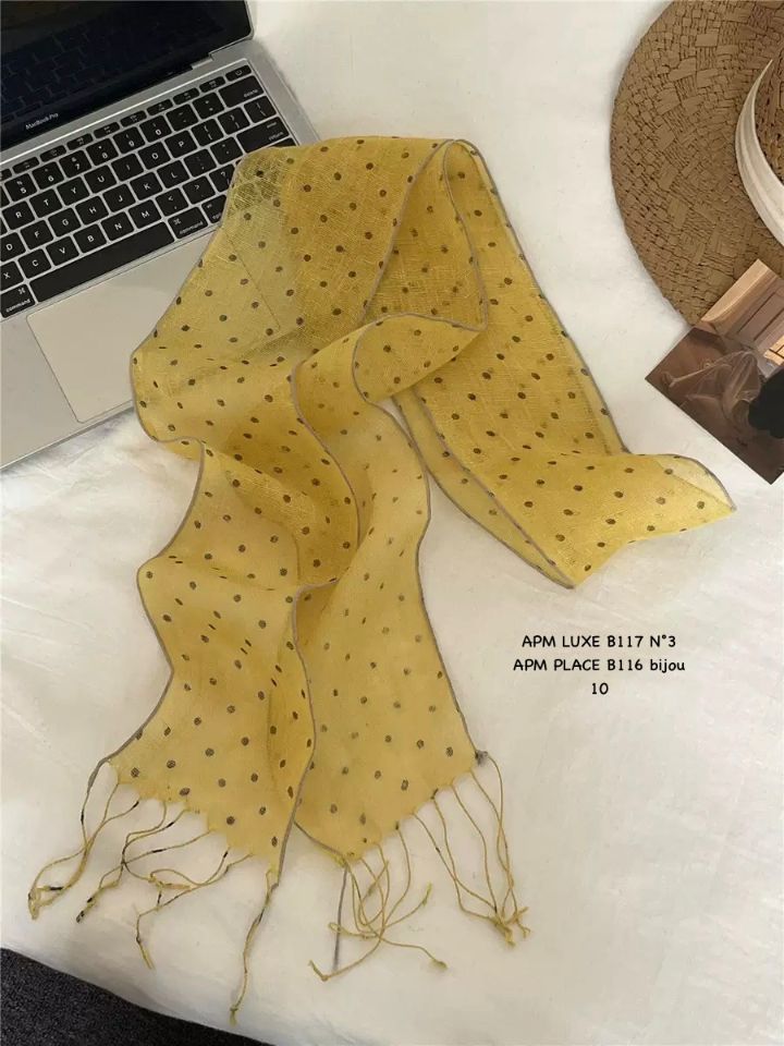 N3韓國直郵實拍女士新品推薦休閑時尚26春夏圍巾披肩亞麻N3圍巾/披肩圖色5