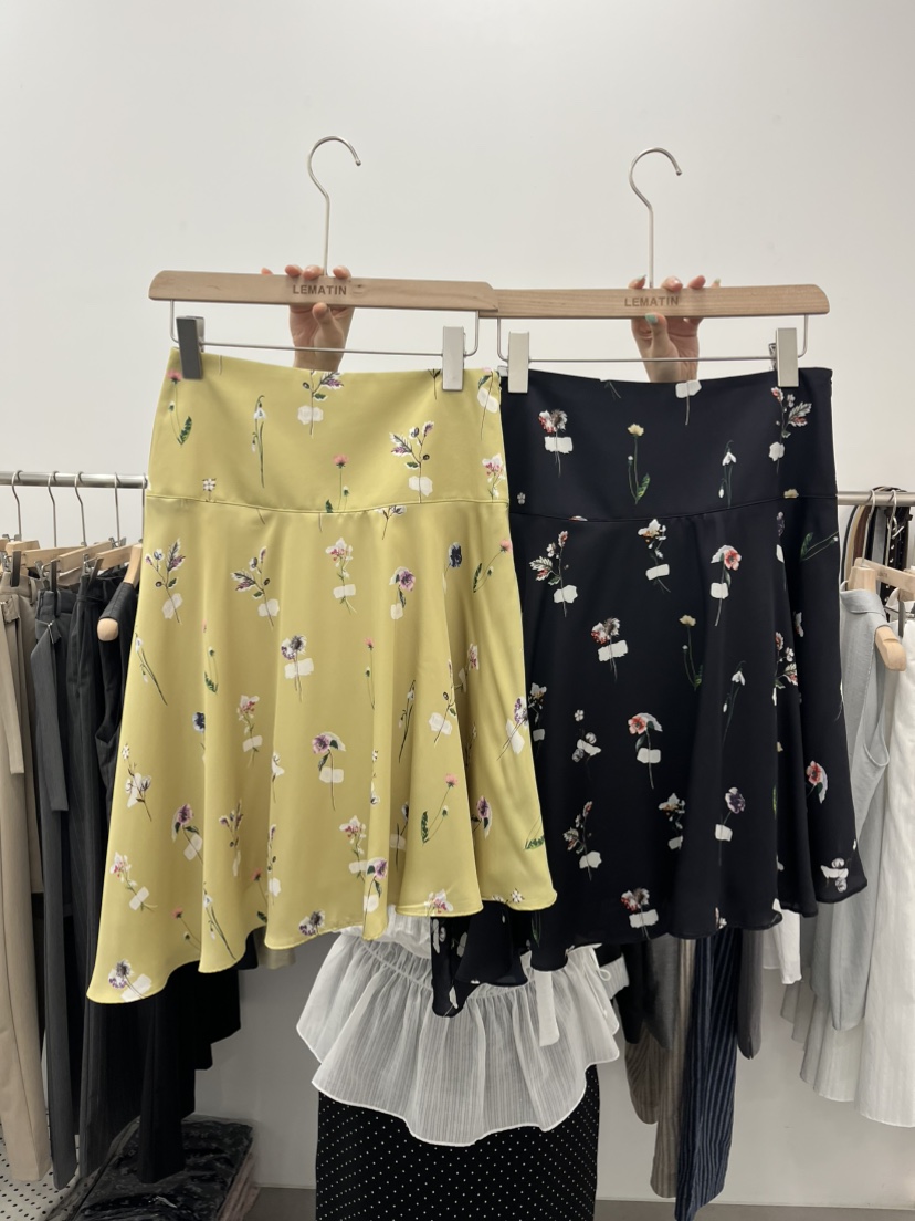 LEMATIN韓國代購女士新品26春夏人氣熱賣休閑半身裙中短裙緞LEMATIN半身裙/中短裙
