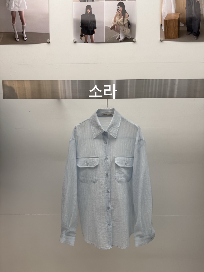 AMOOD韓國東大門直郵女士新品時尚26春夏熱賣推薦襯衫蕾絲衫AMOOD襯衫/蕾絲衫圖色3