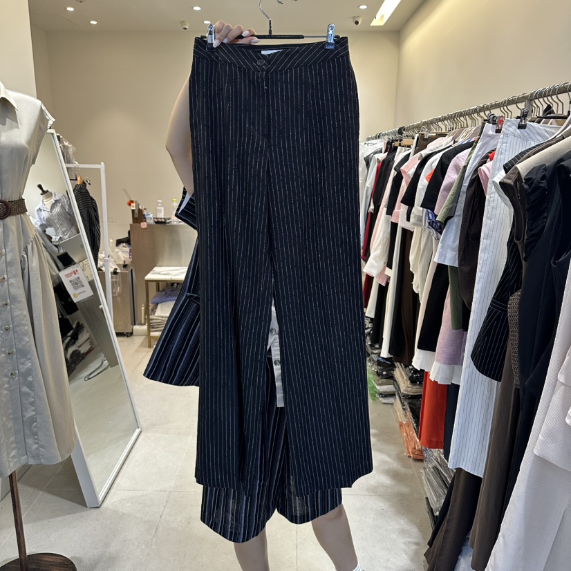 INNO韓國東大門直郵女士新品人氣熱賣休閑推薦休閑褲條紋INNO休閑褲圖色2