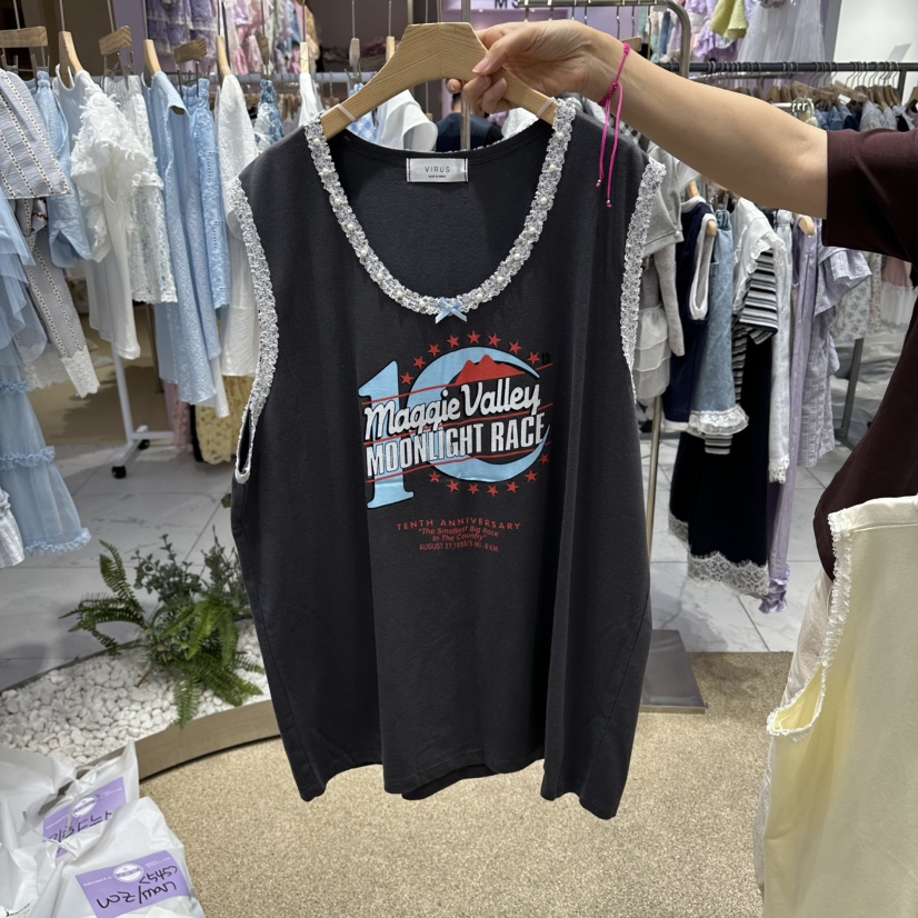 VIRUS韓國代購女士新品26夏季推薦職業26春夏熱賣吊帶背心VIRUS吊帶/背心圖色2