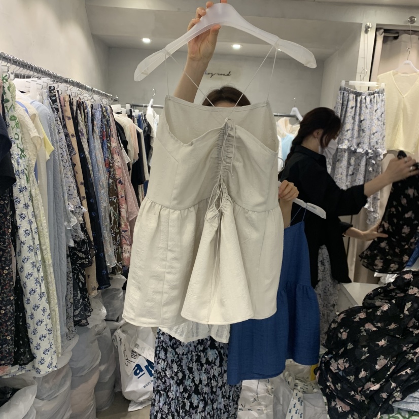 LOGROAD韓國代購女裝新品推薦時尚26夏季人氣熱賣吊帶背心LOG ROAD吊帶/背心