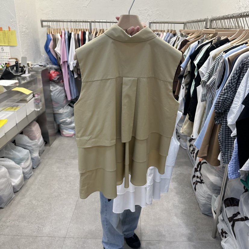 DA YLOG韓國東大門直郵女裝新品職業休閑襯衫蕾絲衫雙層DA YLOG襯衫/蕾絲衫