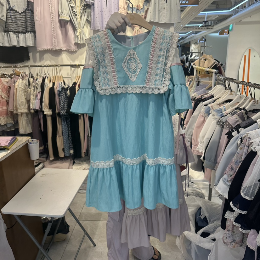 PAPA韓國東大門直郵女裝新品人氣26春夏職業推薦休閑連衣裙Papaine/HALMADE連衣裙圖色1
