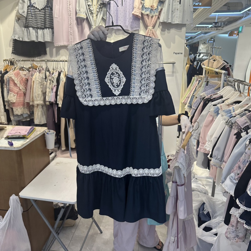 PAPA韓國東大門直郵女裝新品人氣26春夏職業推薦休閑連衣裙Papaine/HALMADE連衣裙圖色3