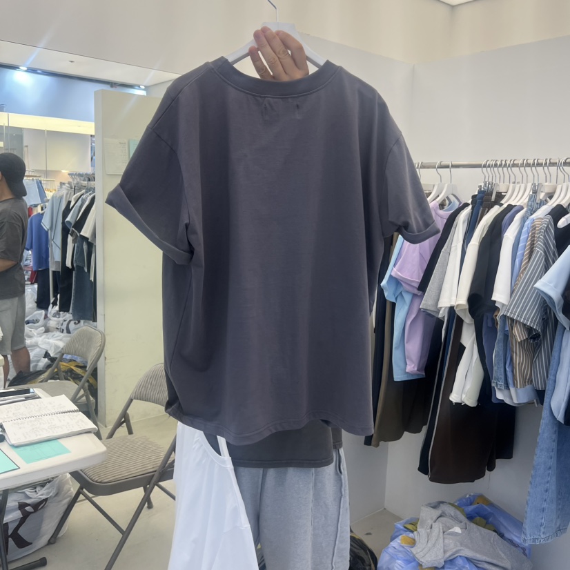 NON CLIP韓國直郵女裝新品休閑職業時尚26夏季T恤口袋褶裥NON CLIPT恤