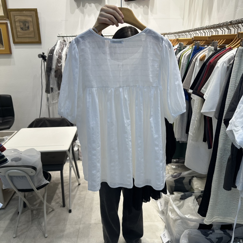 MODS-Q韓國直郵女士新品26夏季休閑時尚26春夏襯衫蕾絲衫MODS-Q襯衫/蕾絲衫