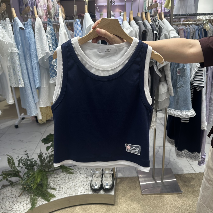 VIRUS韓國直郵女士新品時尚26春夏26夏季人氣熱賣吊帶背心VIRUS吊帶/背心圖色2