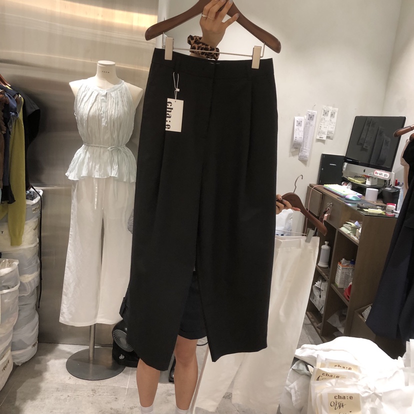 CHAE韓國東大門直郵女裝新品休閑人氣職業26夏季休閑褲亞麻布CHAE休閑褲圖色2