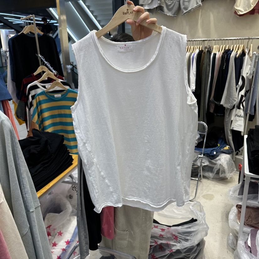 REPLAY韓國代購女士新款26夏季人氣推薦熱賣休閑吊帶背心REPLAY吊帶/背心圖色1