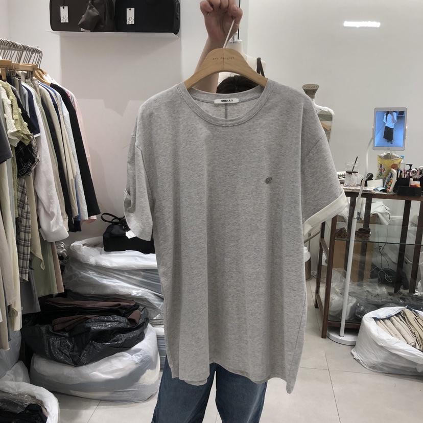 ANN MARGRET東大門實拍韓國女裝新品26春夏T恤刺繡GRETA.YT恤圖色2