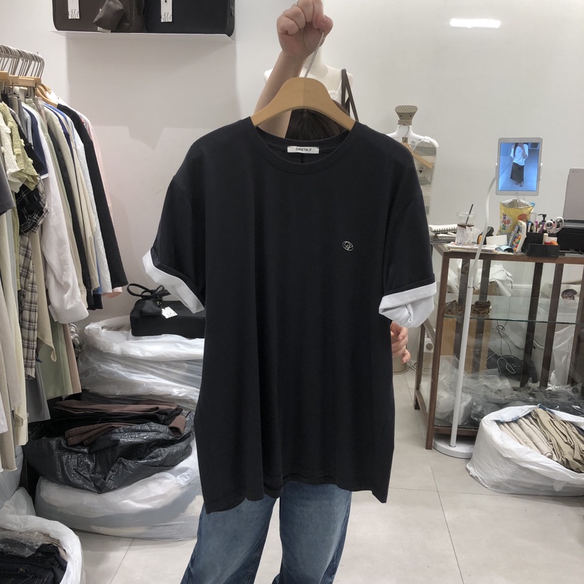 ANN MARGRET東大門實拍韓國女裝新品26春夏T恤刺繡GRETA.YT恤圖色3