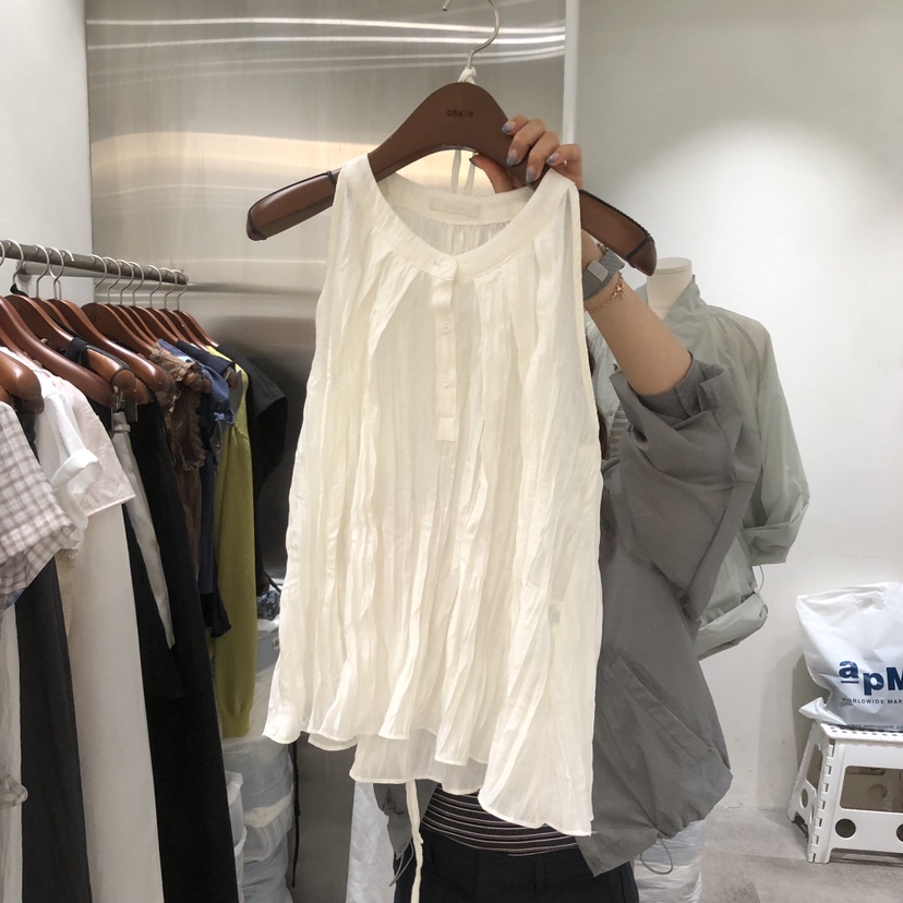 CHAE韓國直郵女裝新品時尚26春夏休閑熱賣吊帶背心含繩露背CHAE吊帶/背心圖色3