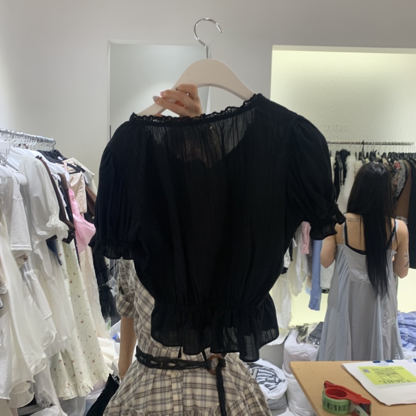 TYCHE韓國直郵實拍女裝新款時尚熱賣休閑職業26夏季襯衫蕾絲衫TYCHE襯衫/蕾絲衫
