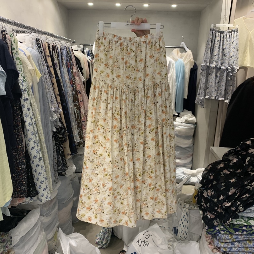 LOGROAD韓國直郵女裝新品人氣26春夏休閑職業熱賣26夏季長裙LOG ROAD長裙圖色1