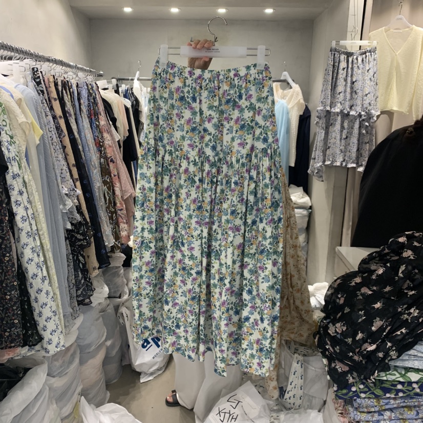 LOGROAD韓國直郵女裝新品人氣26春夏休閑職業熱賣26夏季長裙LOG ROAD長裙圖色2