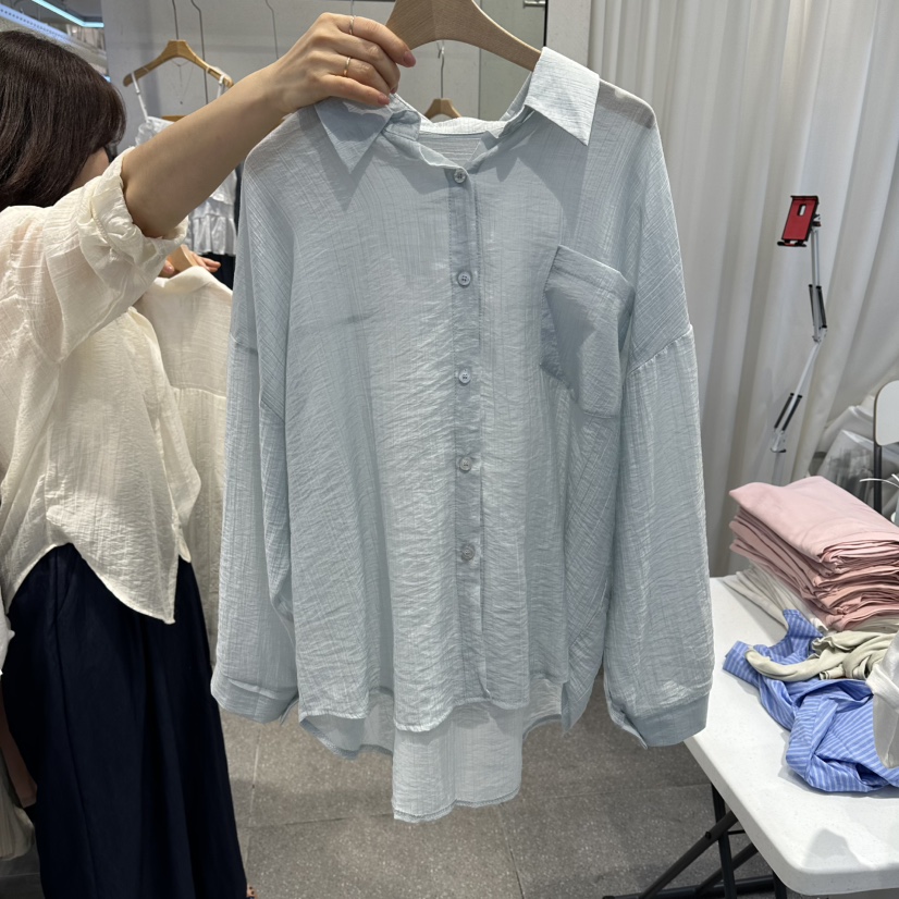 ELAN韓國直郵實拍女士新品時尚推薦26春夏人氣襯衫蕾絲衫ELAN襯衫/蕾絲衫圖色2