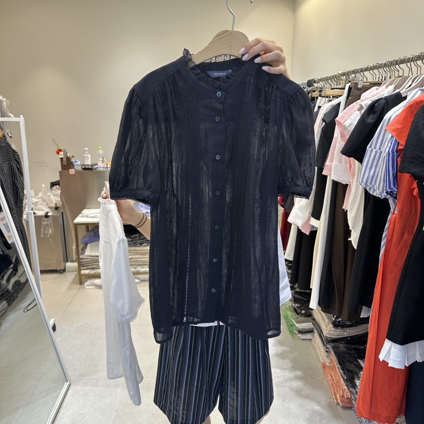INNO東大門實拍韓國女裝新品時尚26夏季推薦26春夏襯衫蕾絲衫INNO襯衫/蕾絲衫圖色2