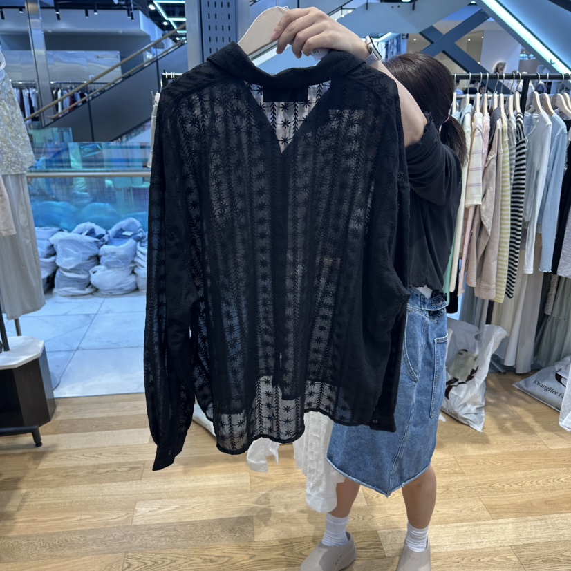 TARA韓國代購女士新品職業人氣休閑推薦熱賣時尚襯衫蕾絲衫TARA襯衫/蕾絲衫