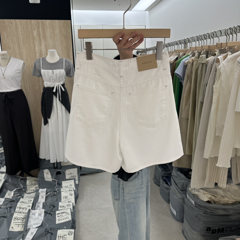 WRITTEN BY韓國直郵實拍女裝新款26夏季26春夏休閑短褲條紋WRITTEN BY短褲