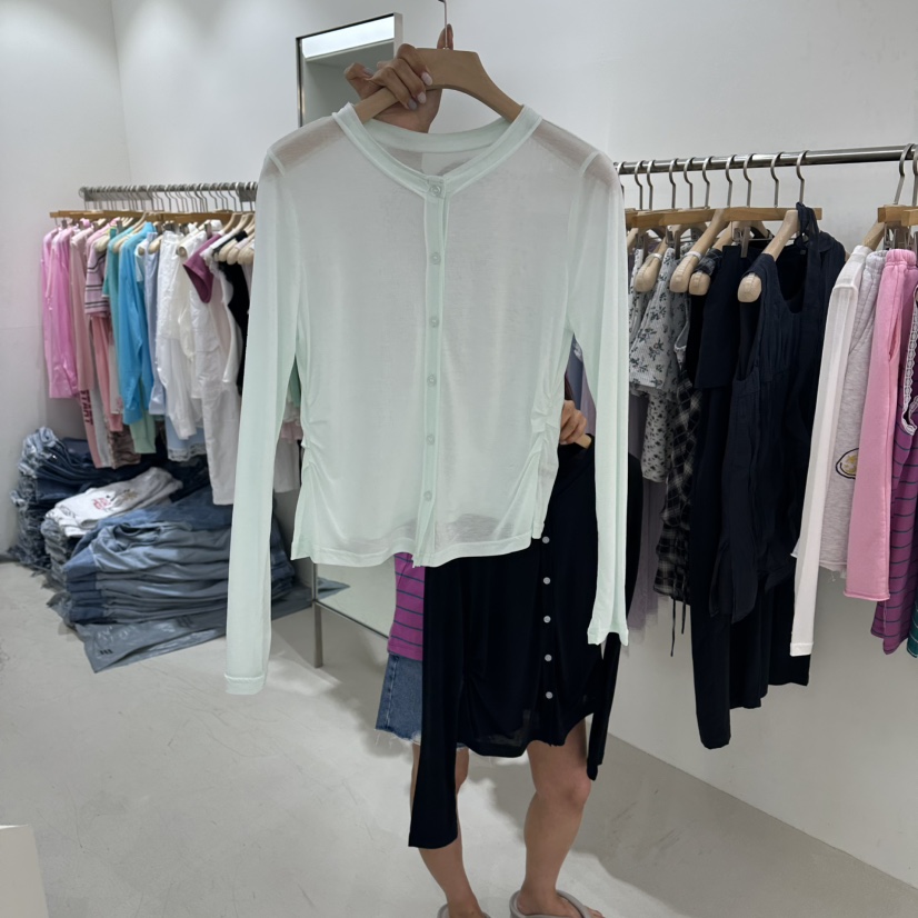 REPELLER韓國代購女裝新品熱賣休閑推薦時尚針織衫天絲開衫REPELLER針織衫圖色1