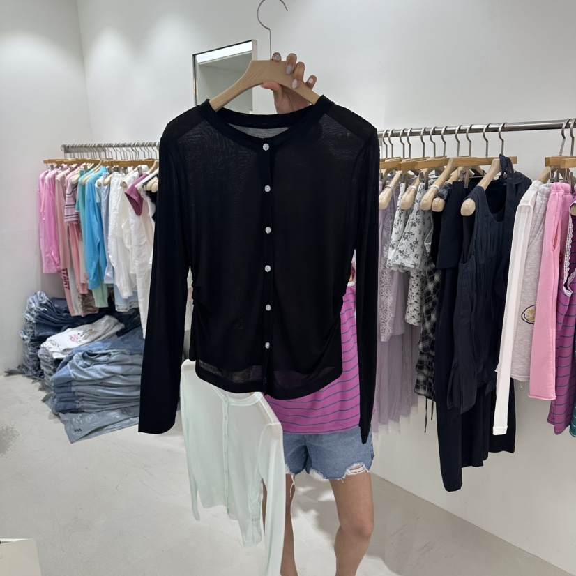 REPELLER韓國代購女裝新品熱賣休閑推薦時尚針織衫天絲開衫REPELLER針織衫圖色3