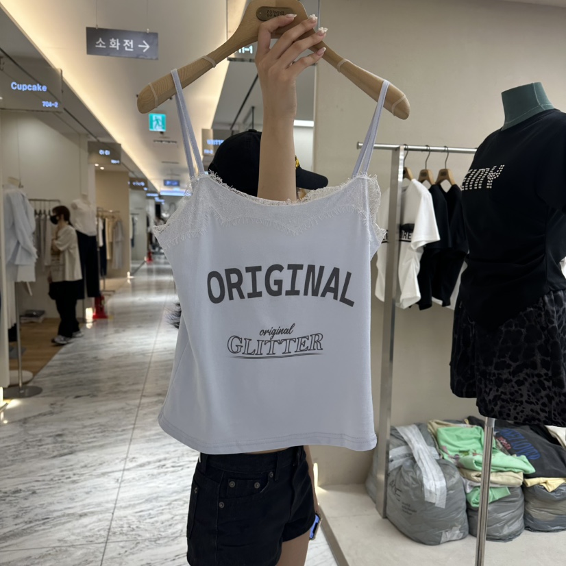 FORMING-P韓國東大門直郵女士新品26春夏吊帶背心蕾絲無袖FORMING-P吊帶/背心圖色3
