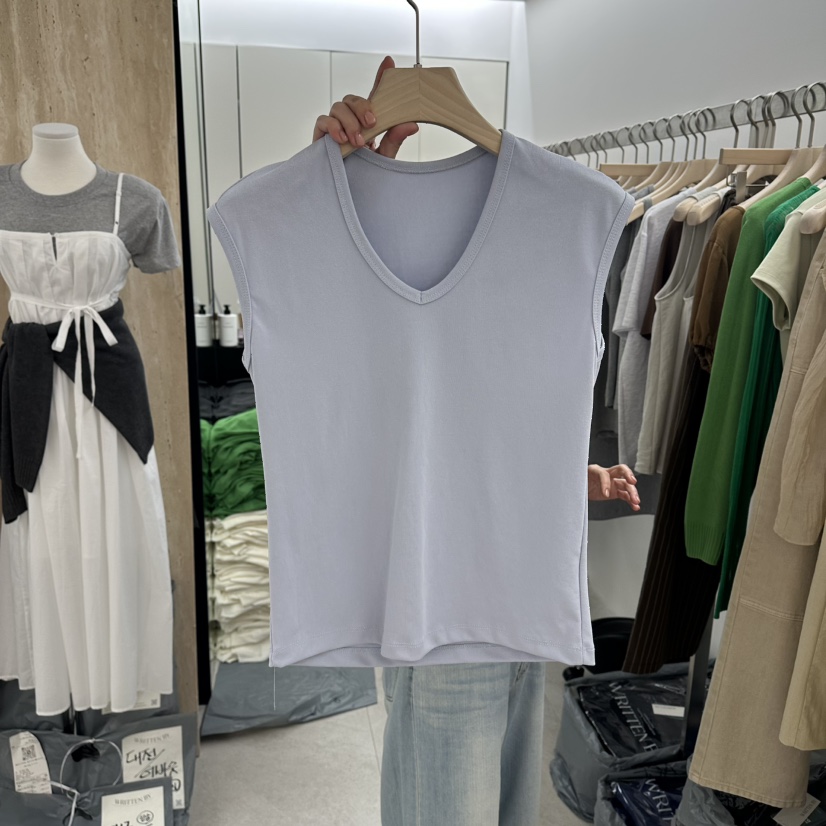 WRITTEN BY韓國東大門代購女裝新品休閑人氣吊帶背心無袖WRITTEN BY吊帶/背心圖色2