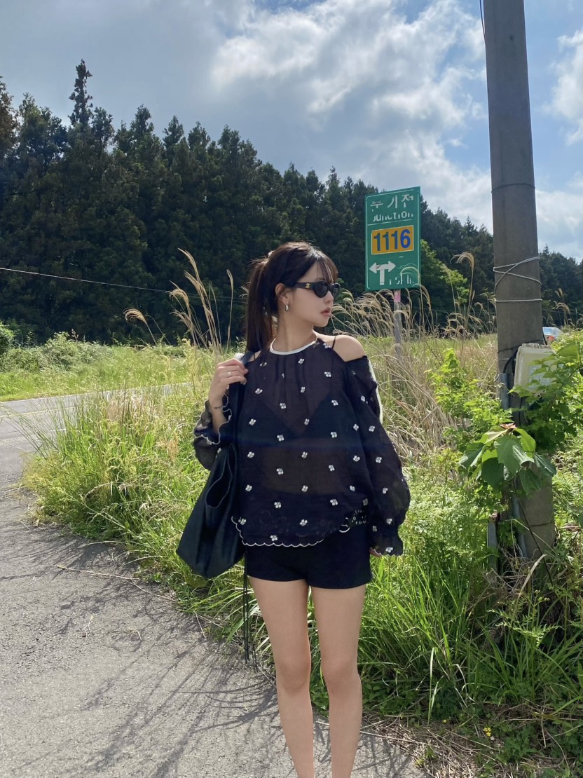 OUPPT韓國直郵實拍女裝新款職業人氣推薦26夏季襯衫蕾絲衫OUPPT襯衫/蕾絲衫
