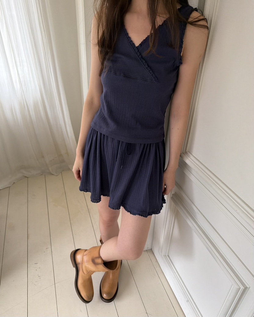 PEBBLE東大門實拍韓國女士新品26春夏26夏季推薦職業短裙PEBBLE短裙