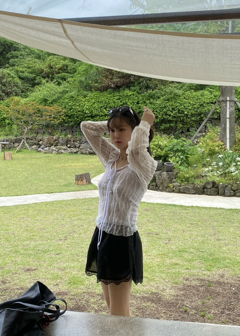 OUPPT韓國代購女裝新款26夏季休閑26春夏推薦時尚襯衫蕾絲衫OUPPT襯衫/蕾絲衫