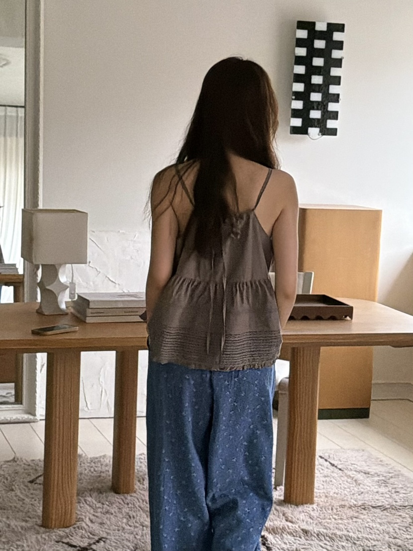 PEBBLE韓國直郵女裝新品推薦時尚熱賣職業吊帶背心無袖紐扣PEBBLE吊帶/背心