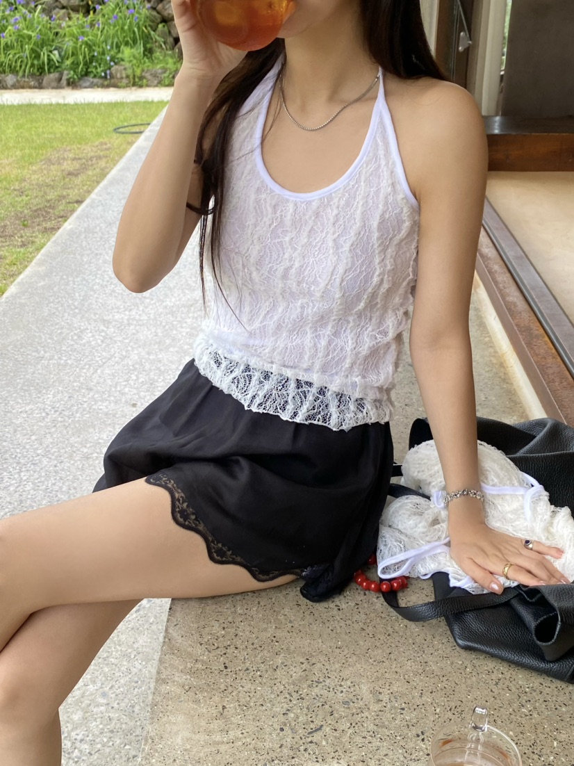 OUPPT韓國東大門直郵女裝新品26夏季26春夏吊帶背心露肩無袖OUPPT吊帶/背心