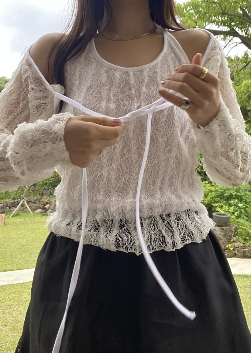 OUPPT韓國東大門直郵女裝新品26夏季26春夏吊帶背心露肩無袖OUPPT吊帶/背心