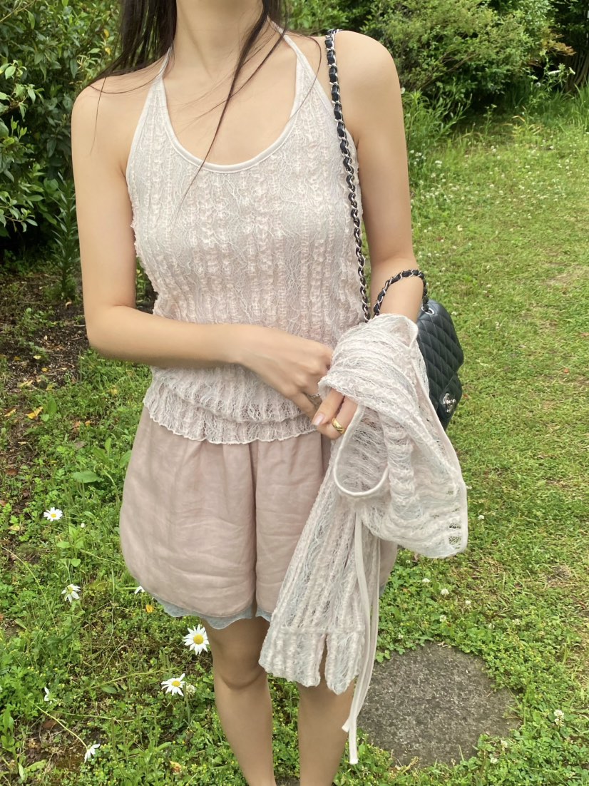 OUPPT韓國東大門直郵女裝新品26夏季26春夏吊帶背心露肩無袖OUPPT吊帶/背心圖色2