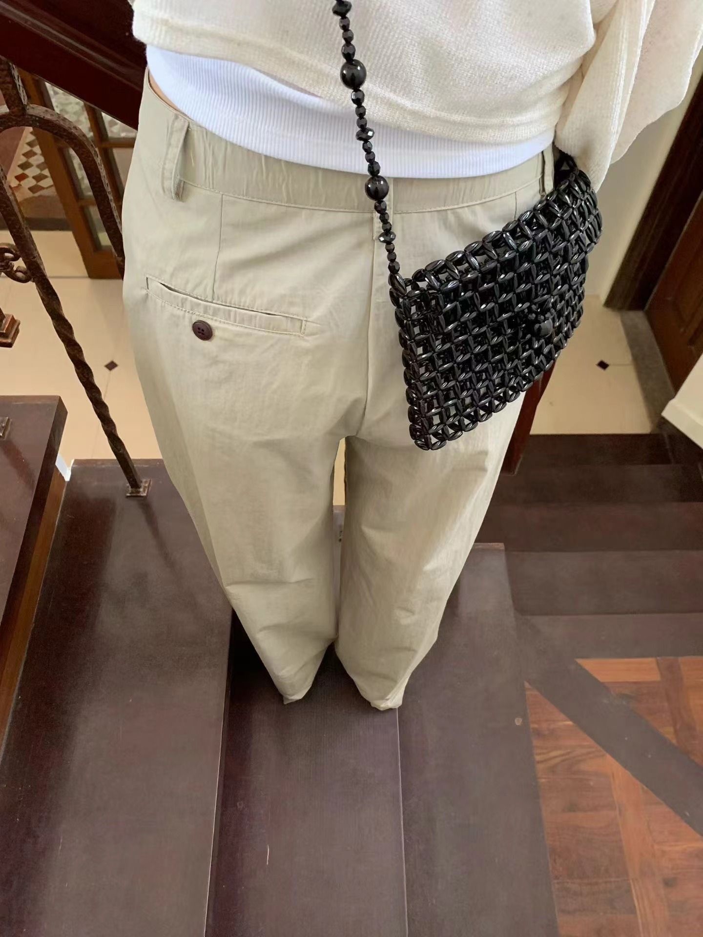 FEVER韓國直郵女士新品職業26春夏26夏季熱賣時尚休閑褲褶皺FEVER休閑褲