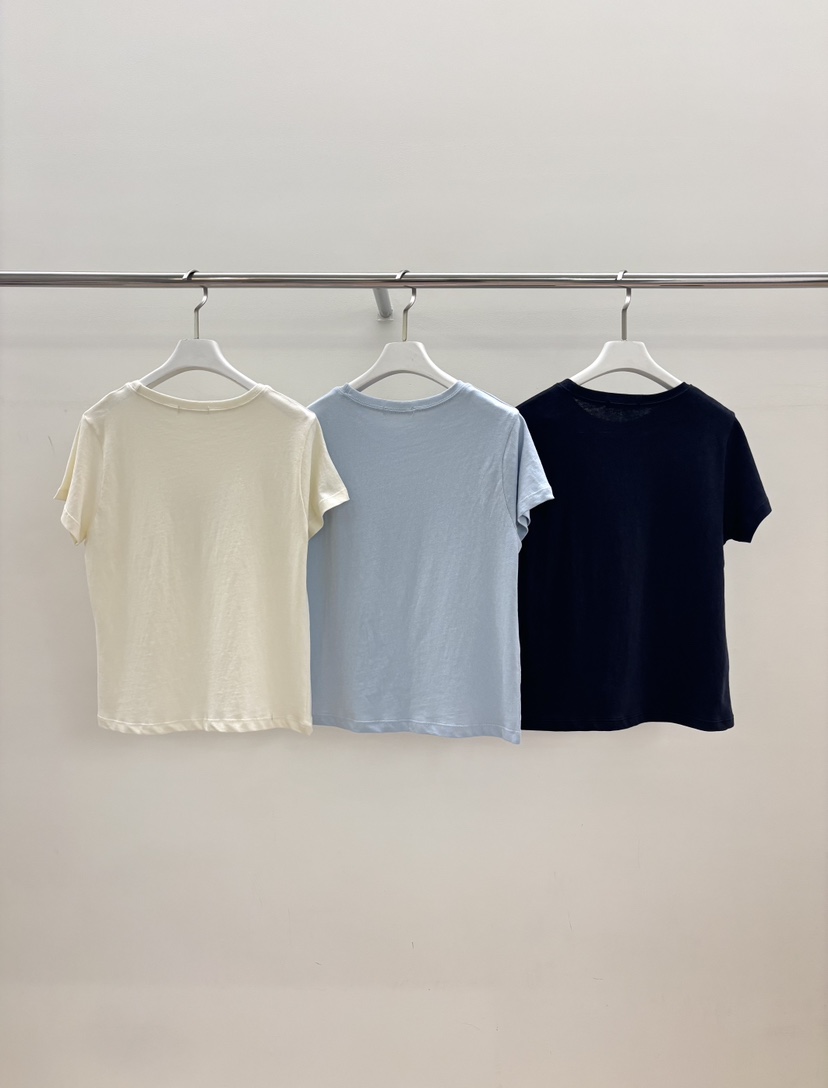 PEBBLE東大門實拍韓國女士新品人氣推薦時尚休閑26春夏T恤PEBBLET恤