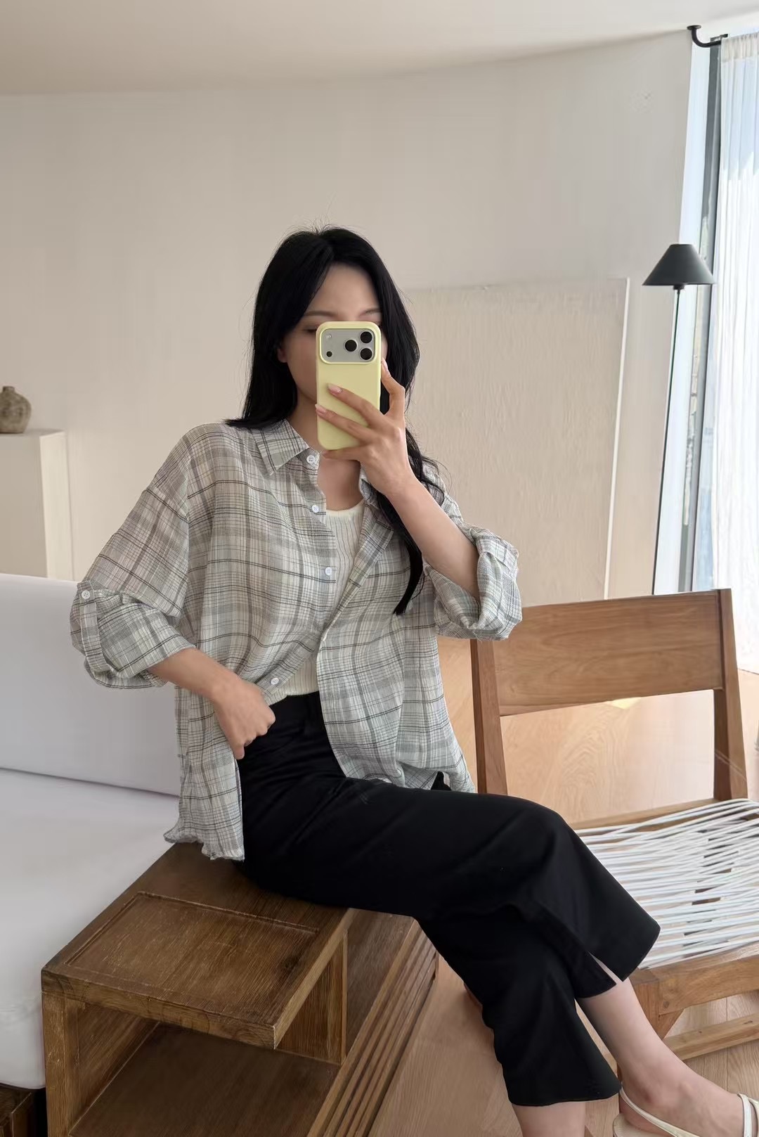 바츠韓國直郵女裝新品推薦時尚人氣職業休閑26春夏襯衫蕾絲衫Vatz襯衫/蕾絲衫
