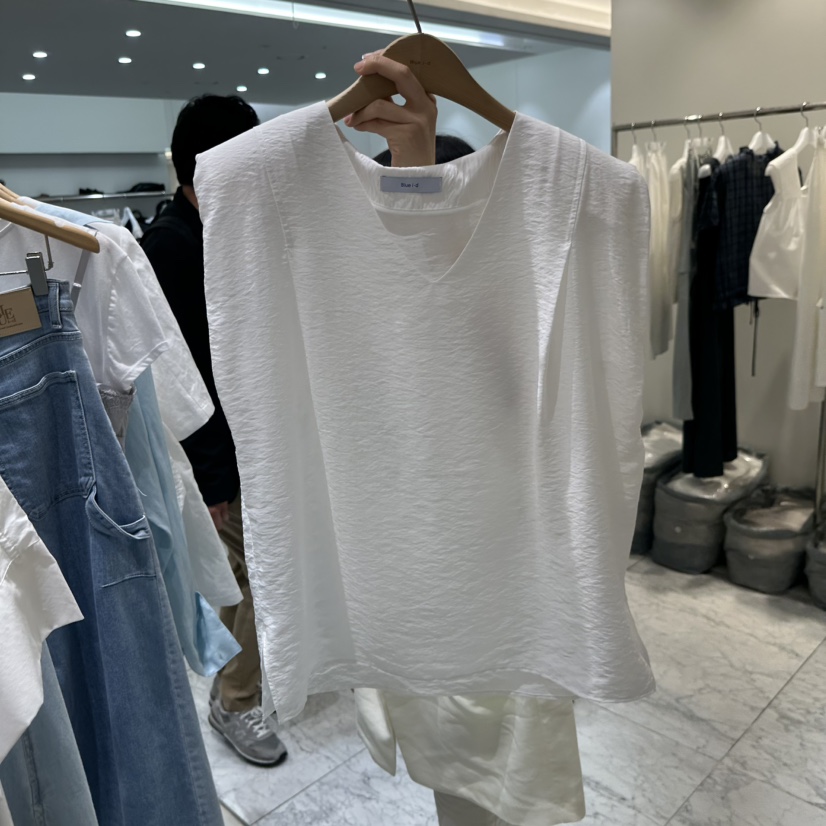 BLUEI-D/N SHARP韓國東大門直郵女士新款熱賣吊帶背心Blue i-d/N SHARP吊帶/背心圖色4白色