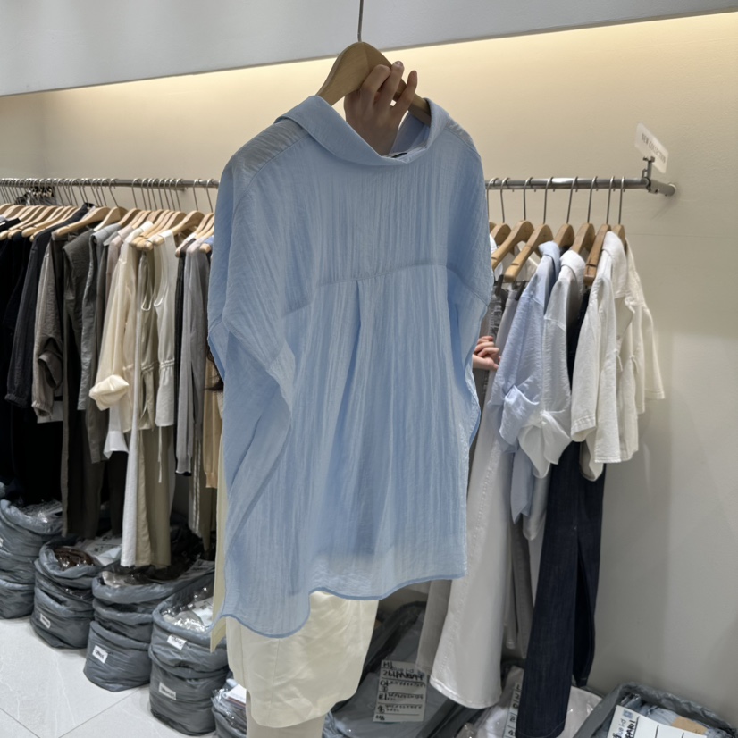 BLUEI-D/N SHARP韓國直郵女士新品熱賣時尚襯衫蕾絲衫Blue i-d/N SHARP襯衫/蕾絲衫