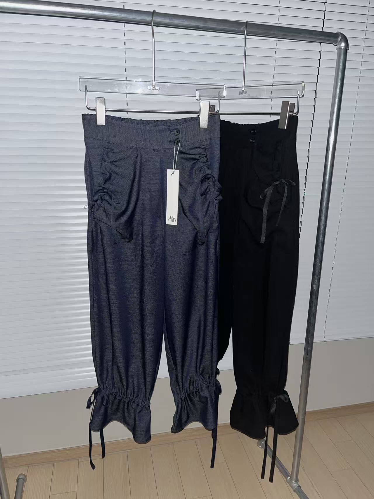 ENCHO韓國直郵女士新品時尚熱賣推薦26夏季26春夏職業休閑褲ENCHO休閑褲圖色2左二色