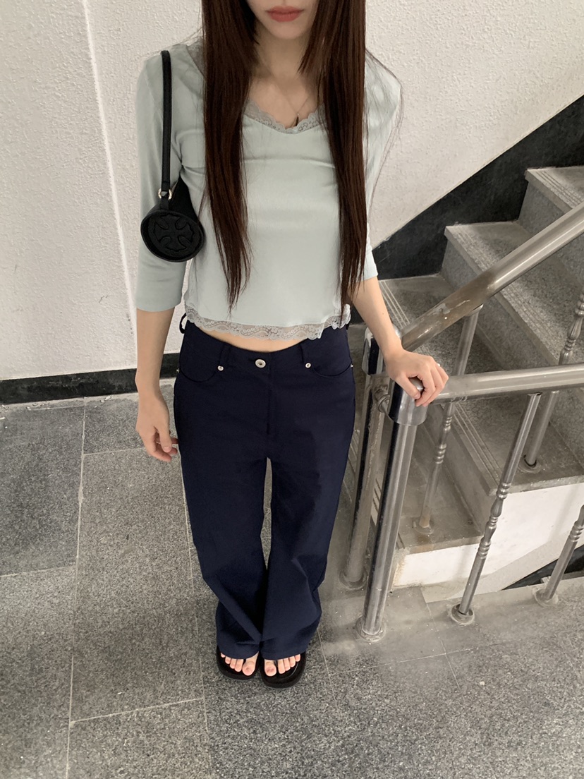LOGARDEN韓國直郵實拍女士新品熱賣推薦休閑26夏季休閑褲LO GARDEN休閑褲